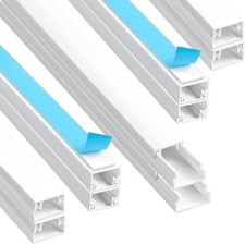 AiQInu Cable Trunking (0.4 m x 12 mm x 7 mm), 10 x Trunking for Electric Cables,