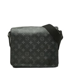 Louis Vuitton Monogram Eclipse District PM Shoulder Bag Messenger M44000 Black r