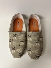 Bobs Skechers Memory Foam Grumpy Cat Slip On Flats Women s 6 EXCELLENT