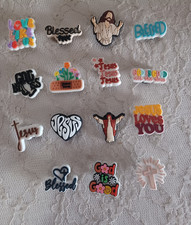 15 PC RELIGIOUS CHRISTIAN JESUS FAITH GOD Universal PVC Shoe Charms