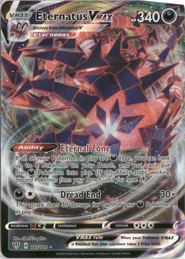 eternatus pokemon card value Eternatus VMAX Pokémon TCG Cards for sale