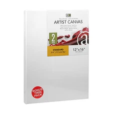 Art Advantage Artist Canvas Visual Edge 12x16, 2pc, Stretched Canvas for