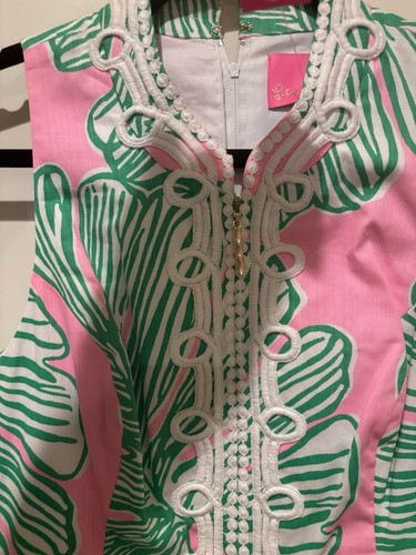 Lilly Pulitzer WHO LET THE FRONDS OUT ALEXA SHIFT DRESS Zip Front NWT Sz 8 - Picture 7 of 13