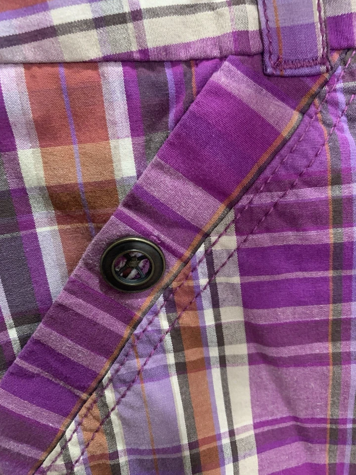 Apt 9 Women's Plaid Shorts Pink Paid Size 14 Summer Beach - Image 2 of 4