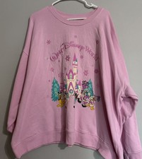 Walt Disney World Mickey Mouse Friends Holiday Sweatshirt Ladies Size M NWT