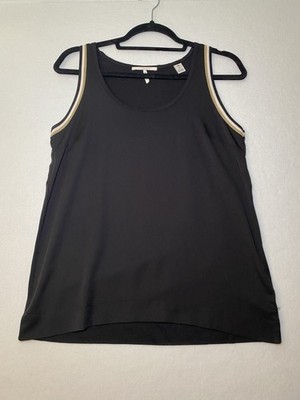 Scotch & Soda Maison Women's Black Tank Shirt Knit Trim Sleeveless Size XS