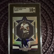 Panini Rookies & Stars Longevity Lamar Jackson Baltimore Ravens #8 SGC 10