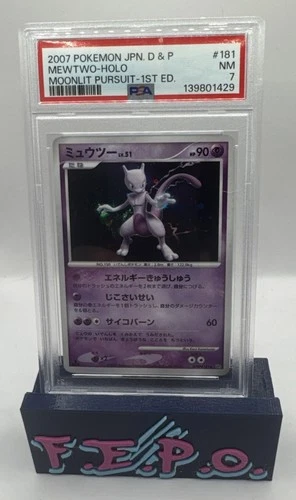 2007 Pokémon JPN Diamond & Pearl Moonlit Pursuit 1st Ed Holo Mewtwo #181 PSA 7