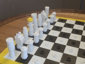 Custom LeGO Inspired Iconic Chess Set - Custom 3D Printed