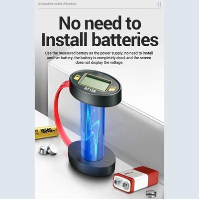 Small Battery Testing Device For Checking Power Levels Without External Power