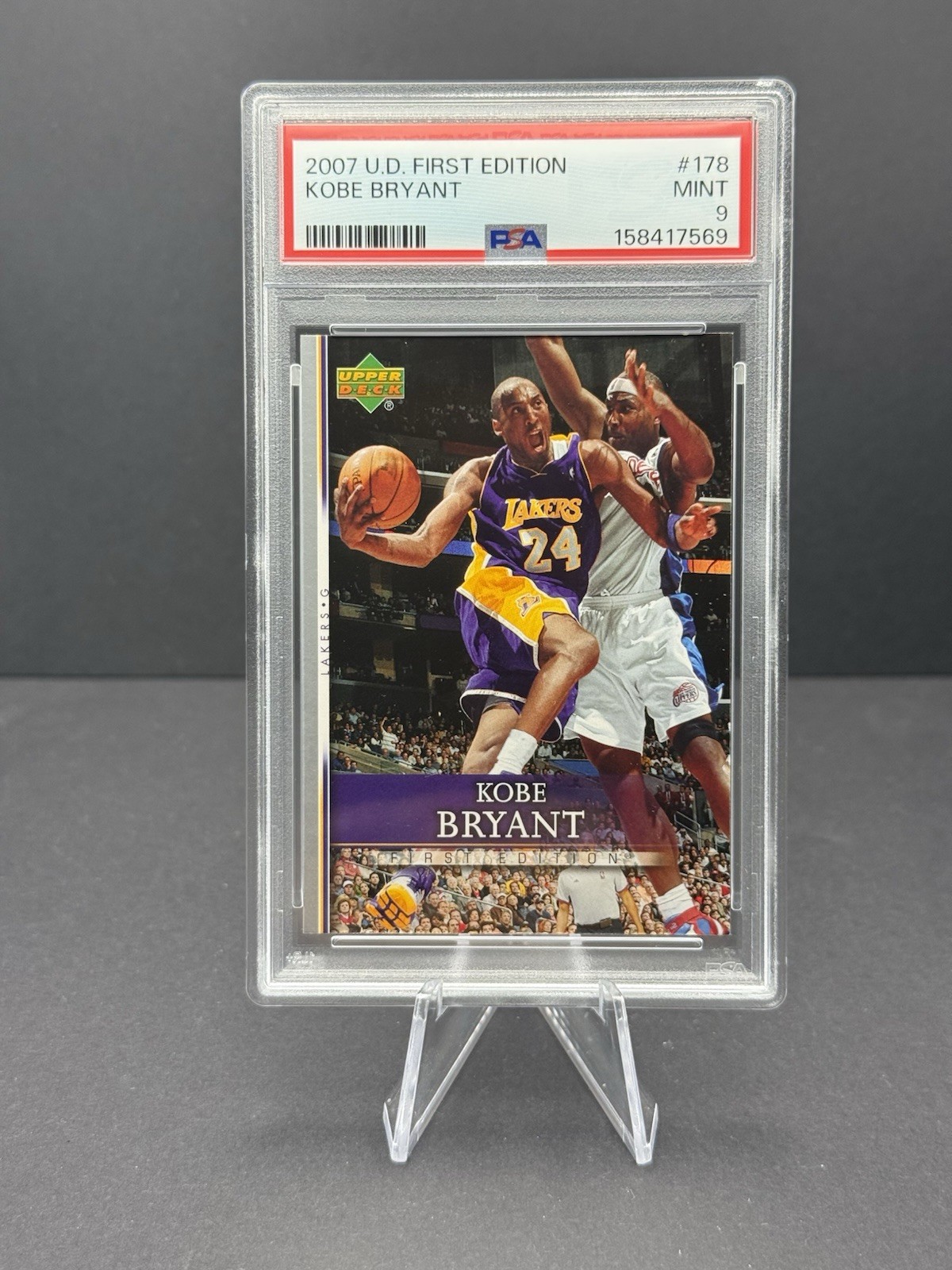 Kobe Bryant #178 Basketball Cards 2007 Upper Deck First Edition trading card — raw and PSA graded price guide