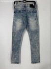 GS-115 Mens Blue Denim Acid Wash Distressed 5-Pocket Design Skinny Jeans Size 30 — photo 2