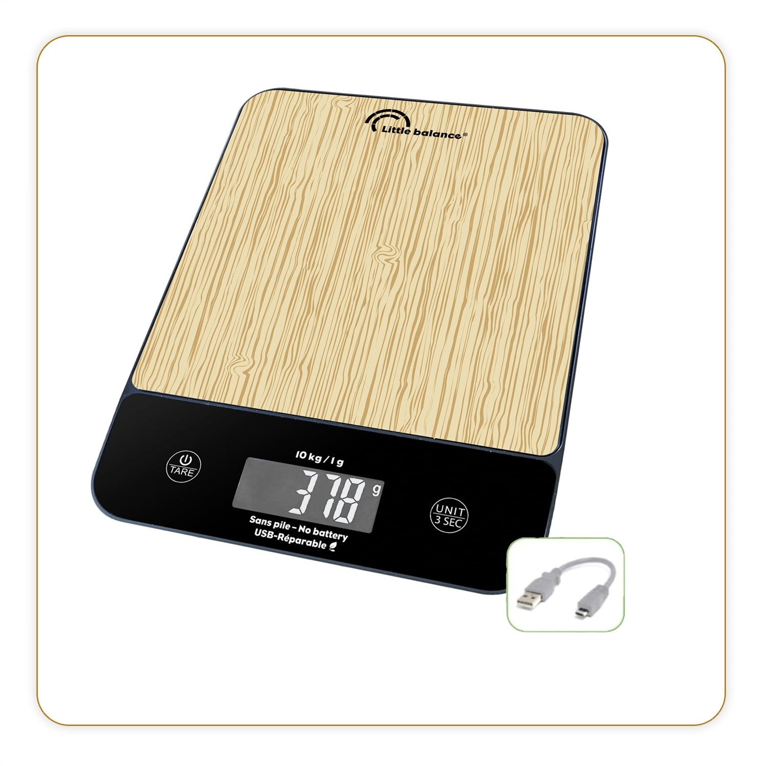 Balance de cuisine c-Happy Genius Bambou Little balance LB 8712