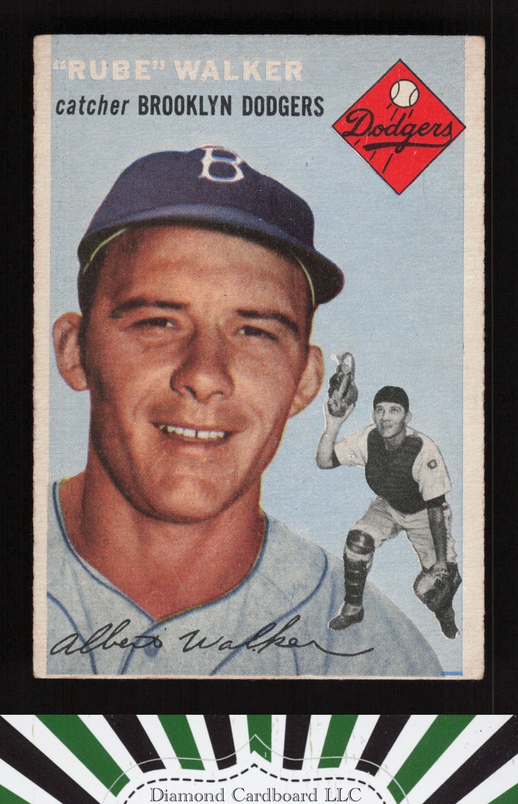1954 Topps #153 Rube Walker VG l