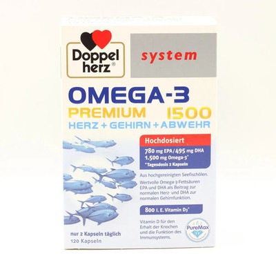 Doppelherz Omega-3 Premium 1500 System Kapseln 120St - PZN 17173992