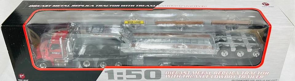 Case IH Kenworth T880 with Lowboy Trailer By First Gear 1/50th Scale - Image 2 of 4