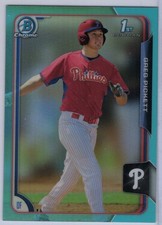 2015 Bowman Chrome Sky Blue Refractor #18 Greg Pickett