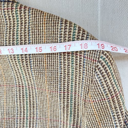 Reid & Taylor Scotland Wool Tweed Blazer Size 42R Houndstooth Sport Coat Jacket - Picture 20 of 24