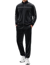 Men's Tracksuits 2 Piece Set Long Sleeve Velvet Jogging Suits Sweatsuit Set