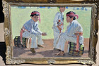 Victoria BC CANADA Listed Robert Genn 1936-2017 Three Navajo Drummer Boys Band — photo 9