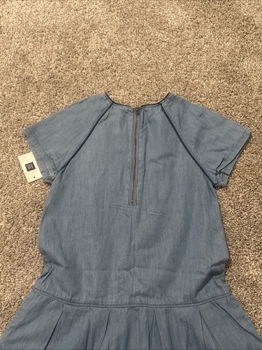 GapKids Blue Zip Up T Shirt Size Flare Skirt S Girls Dress - Picture 2 of 4