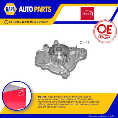Water Pump fits HONDA CIVIC SHUTTLE Mk2 EE1 1.4 88 to 92 D14A1 Coolant Apec New