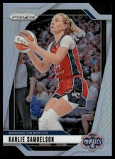 Karlie Samuelson 2024 Panini Prizm WNBA #82 Silver Prizms Washington Mystics