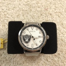 Invicta NFL Las Vegas Raiders Quartz Silver Dial Men's Watch 47970 44mm