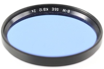 B+W Farbfilter Blau KB 12 KB12 2x 2 x  55mm 55 mm 55E
