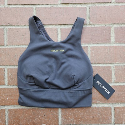 Lululemon X Peloton Wunder Train Long Line Sports Training Bra Gray Size 2 NWT 