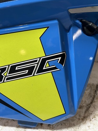 Polaris Axys Pro Rmk SKS 850 Left Side Panel Door Assembly Voodoo Blue Lime - Picture 3 of 9
