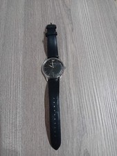 Emporio Armani Orologio Uomo analogico al quarzo con data pelle nera