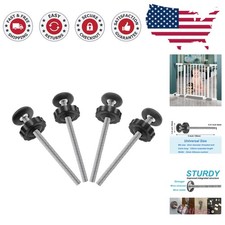 4Pcs Baby Gate Spindle Rod - M8 8mm Integrated Structure, Extra Long  Reliable