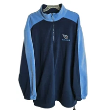 Tennessee Titans Fleece Jacket Mens 2XL NFL Team Apparel Blue