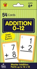 Carson-Dellosa 0769677118 Addition Flash Cards 54 Assorted 3.25x5.25