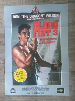 BLOOD FIST 3 - Zum Kämpfen verurteilt    Videoposter   A1   59,1x83,2 cm   gefal