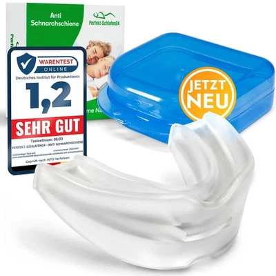 PERFEKT-SCHLAFEN24 Schnarchschiene 2in1 Anti-Schnarch & Knirscherschiene gegen Zähneknirschen