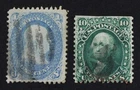 CKStamps: US Stamps Collection Scott#63 68 Used #68 Small Thin