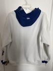 Football NY Giants Sweatshirt Hoodie Mens XL White Blue Preowned — photo 4