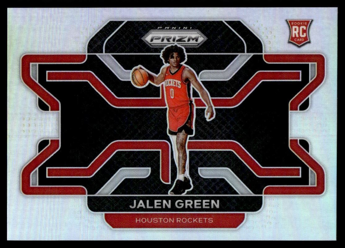 2021-22 Panini Prizm SILVER Variation Jalen Green Rookie Rockets #306 C14