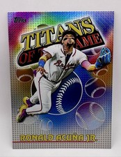 2026 Topps 75 Series 1 Ronald Acuña Jr. Atlanta Braves Titans of the Game TOG-7