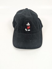 Disney Embroidered Mickey Mouse Adjustable Black Baseball Hat Unisex NWT