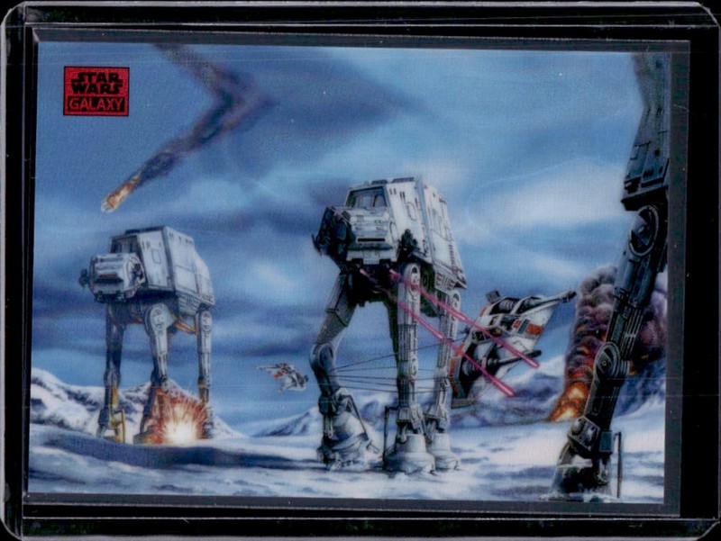 2025 Topps Chrome Star Wars Galaxy Hoth Battle Magenta Lava Refractor #/250