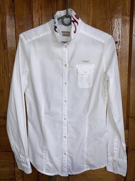 Women Napapijri Shirt White Cotton 36 / S / 44 #B5UT