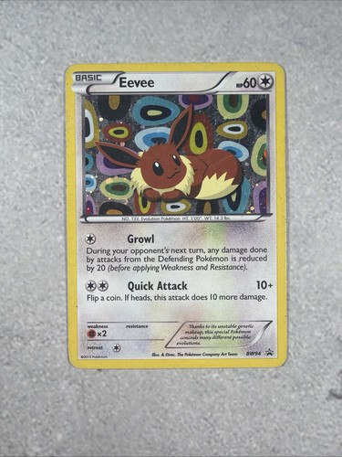 Pokemon Eevee BW94 Black Star Promo Holo Rare LP English 2013 Pokemon Card