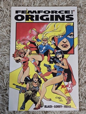 Femforce: Origins (Paragon Publications AC Comics 1997) Signed By Mark G Heike