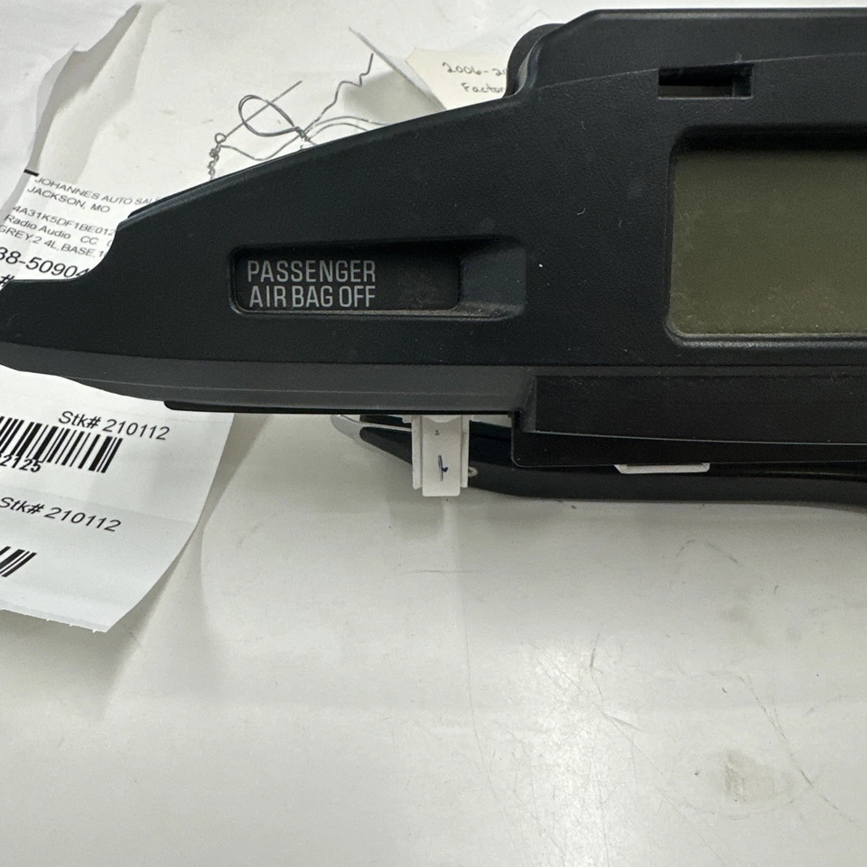 2011 MITSUBISHI ECLIPSE UPPER DASH DISPLAY SCREEN, 08-12 W/O TEMP/COMPASS,302125 Foto 2 de 4