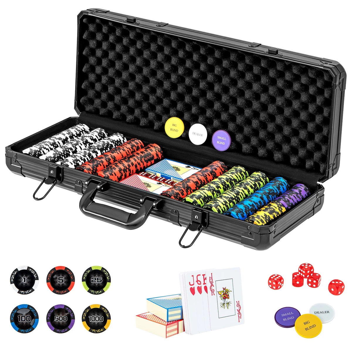 Poker Set In Poker Chips for sale | eBay