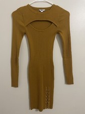 G By Guess Very Stretchy Ribbed CasualDress Size - Xs