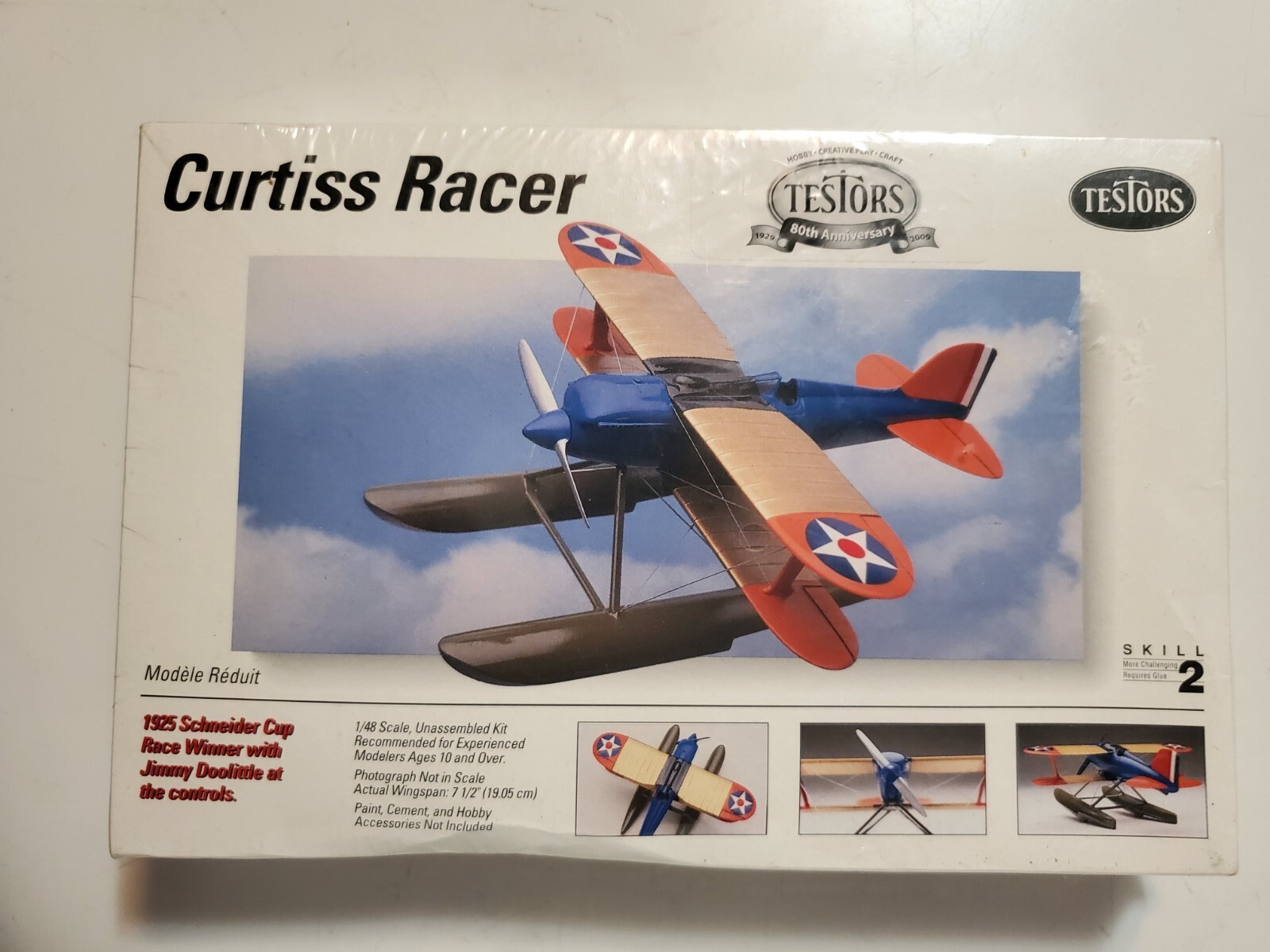 Testors 1/48th Scale Curtiss Racer Kit No. 912 in Sealed Box | eBay
